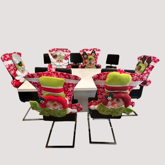 Christmas Chair Covers set of 6 – A Festive Touch for Your Dining Room