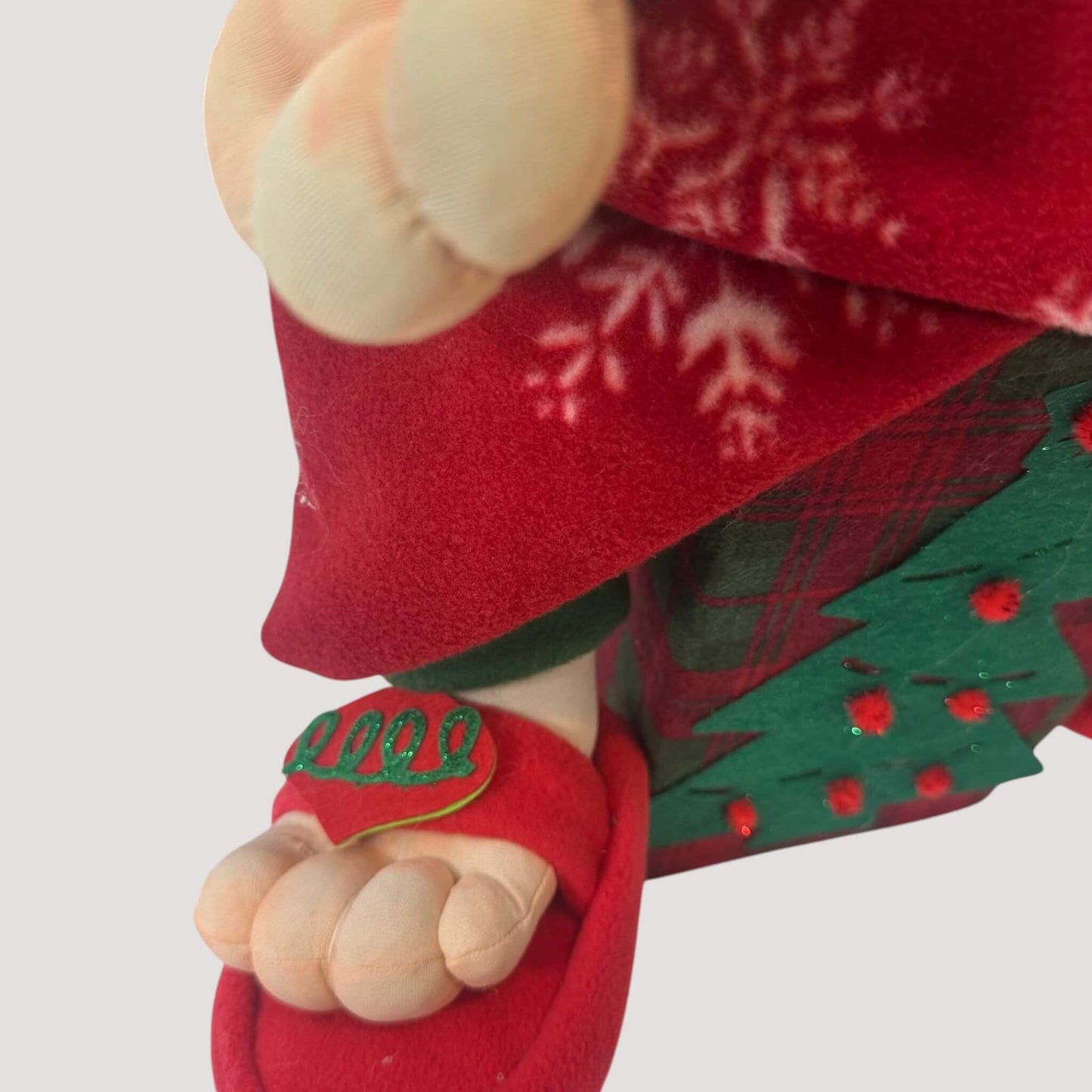 Handmade Christmas elf with collapsible decorative seat box removable head by DWcraftworks
