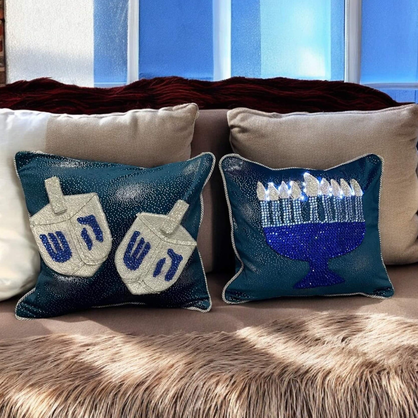 Hanukkah Joy Pillows – Celebrate in Comfort