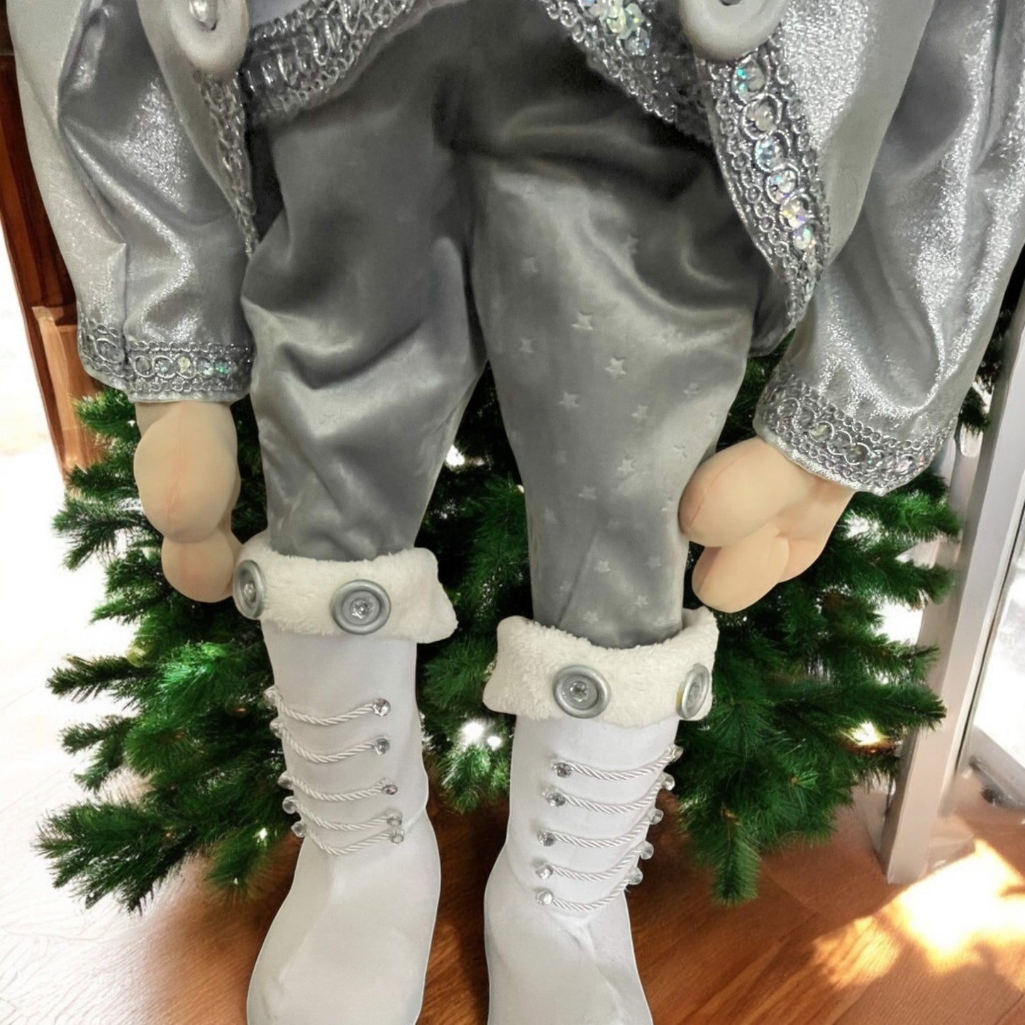 Handmade Christmas Soldier Doll – 44” Tall Holiday Nutcracker Detachable Decoration Doll