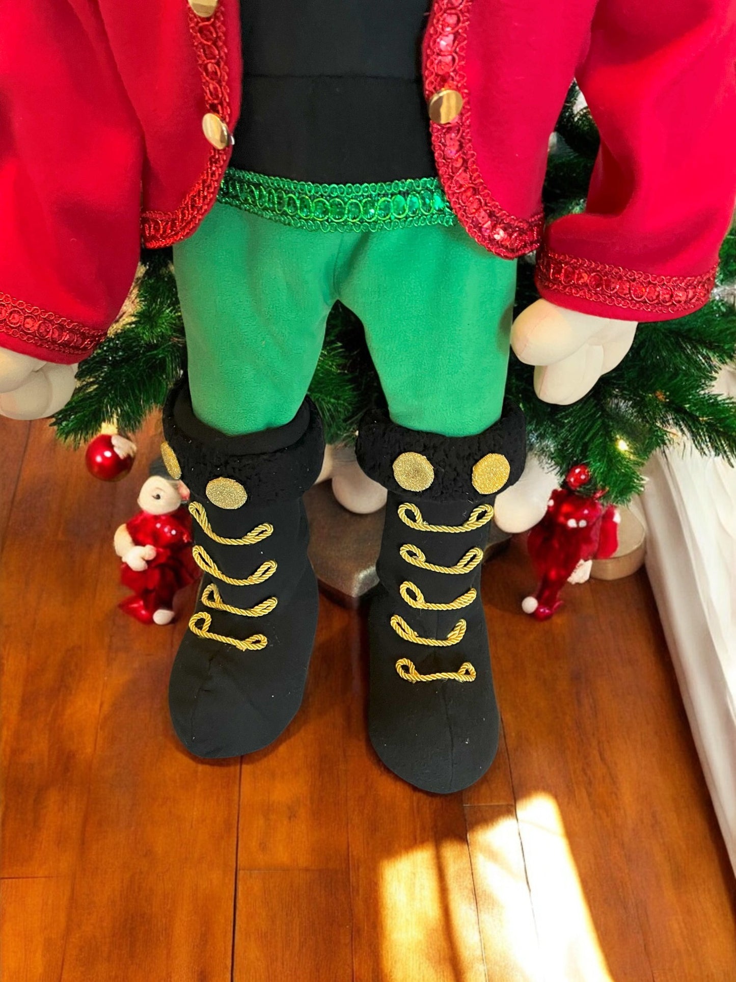 Handmade Christmas Soldier Doll – 44” Tall Holiday Nutcracker Detachable Decoration Doll