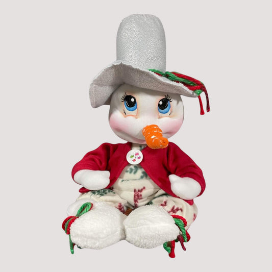 Handmade snowman decoration 15 and 20 inches festive winter holiday decor by DWcraftworks
