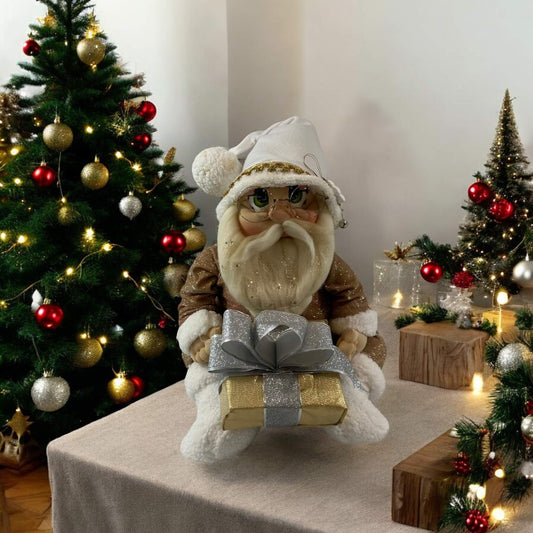 Merry Clauson (with a gift) – A Handcrafted Holiday Treasure