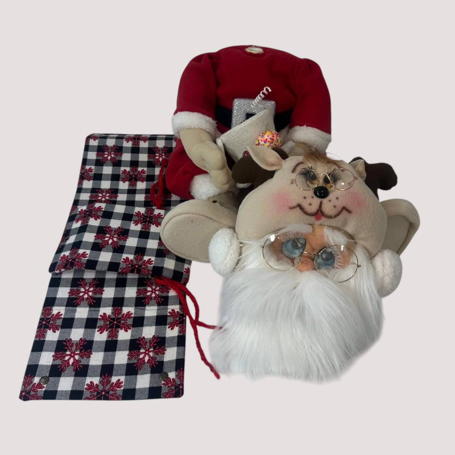 Christmas Santa Claus 24 inch handmade close-up showing premium craftsmanship
