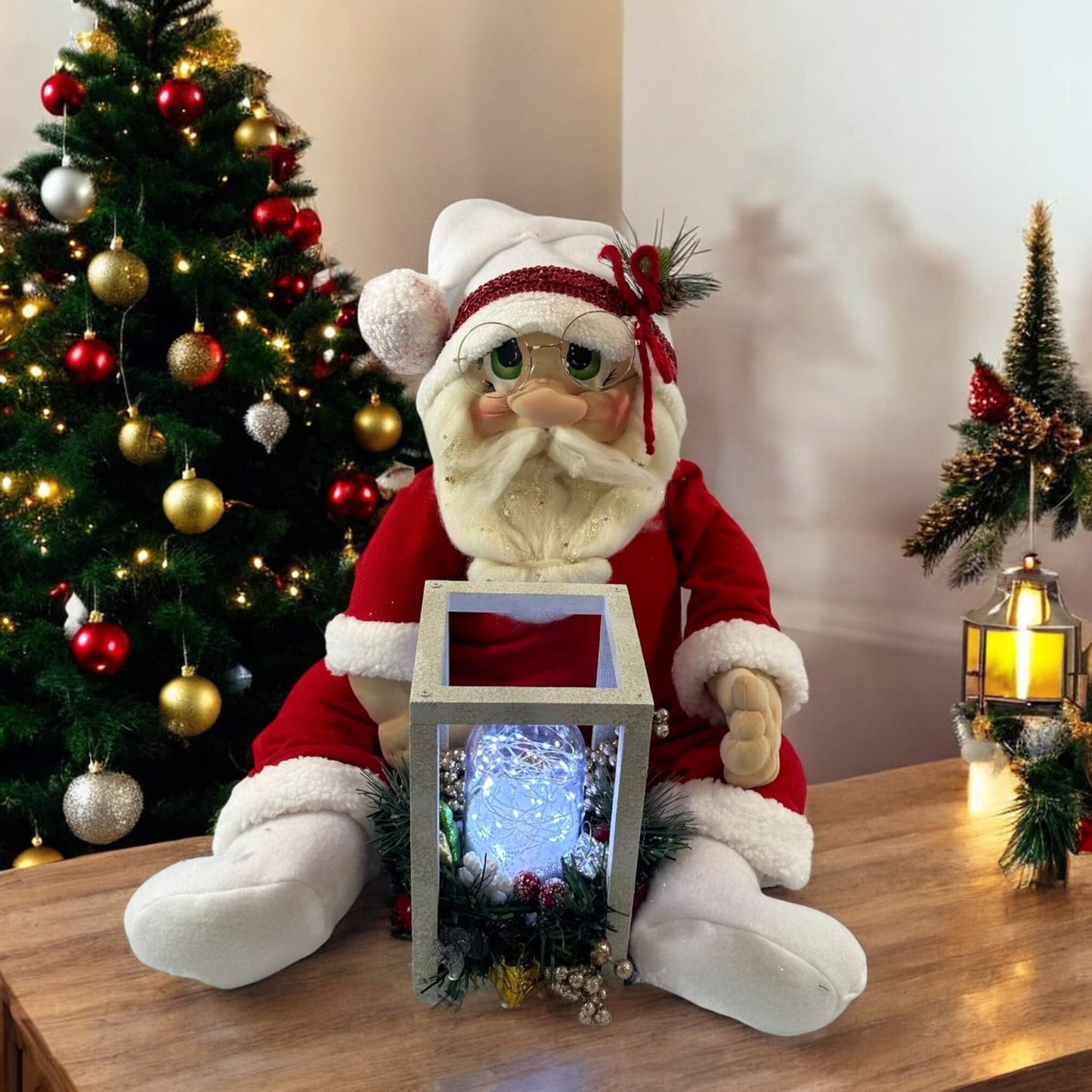 Merry Clauson (with a gift) – A Handcrafted Holiday Treasure