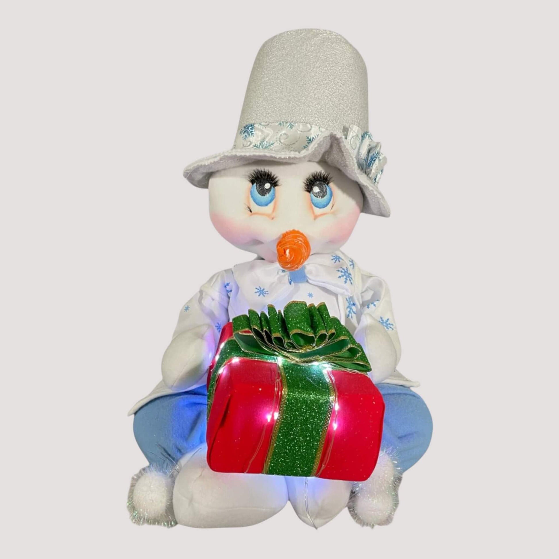Snowman 15 inch and 20 inch handmade premium materials winter holiday decoration
