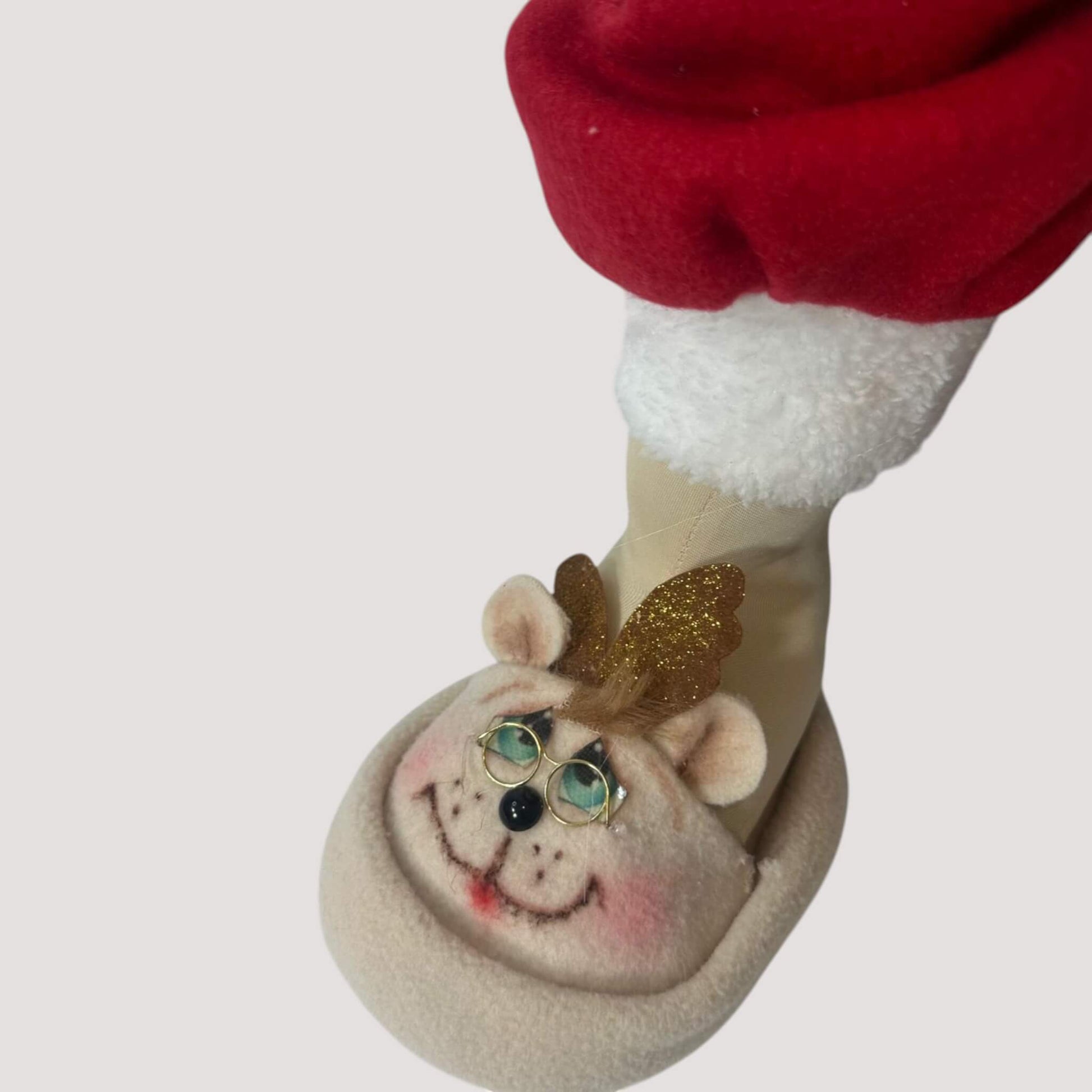 Handmade Santa Claus doll 24 inches with decorative seat box Christmas decor premium quality
