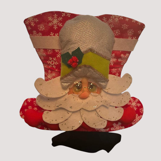 Snowman chair cover handmade festive Christmas dining decor
