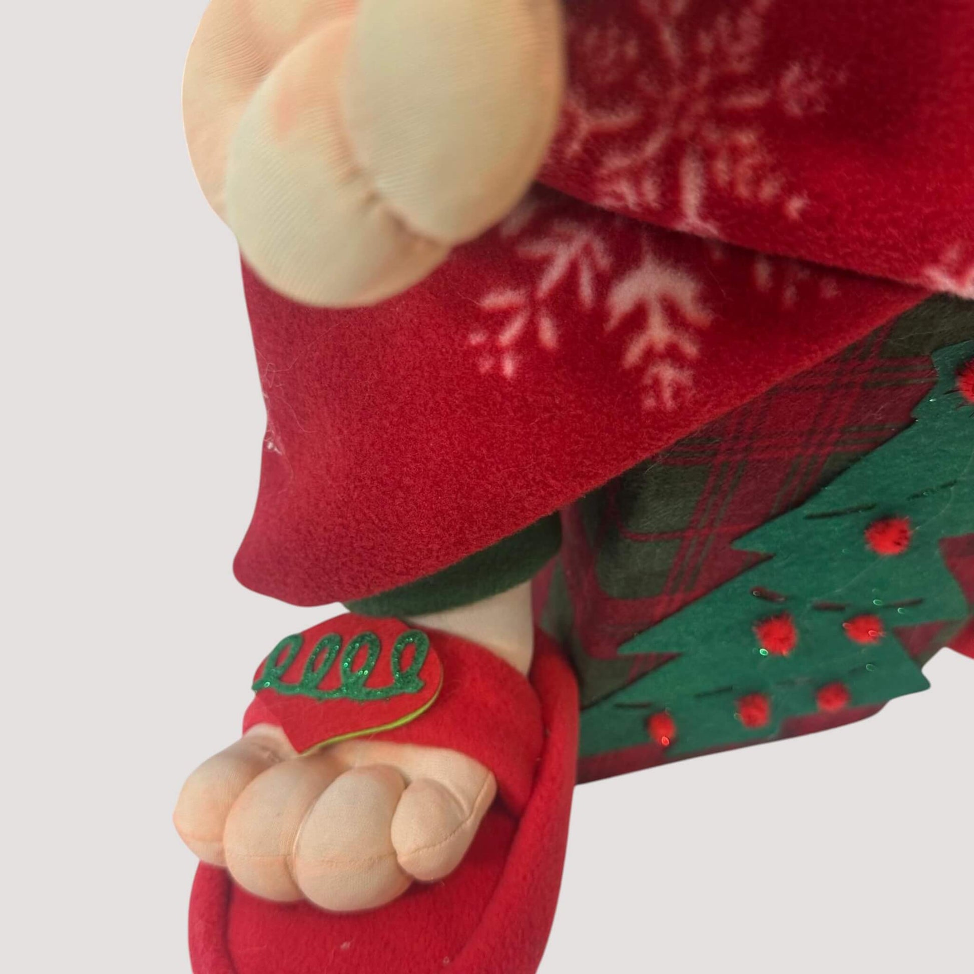 Handmade Christmas elf with collapsible decorative seat box removable head by DWcraftworks

