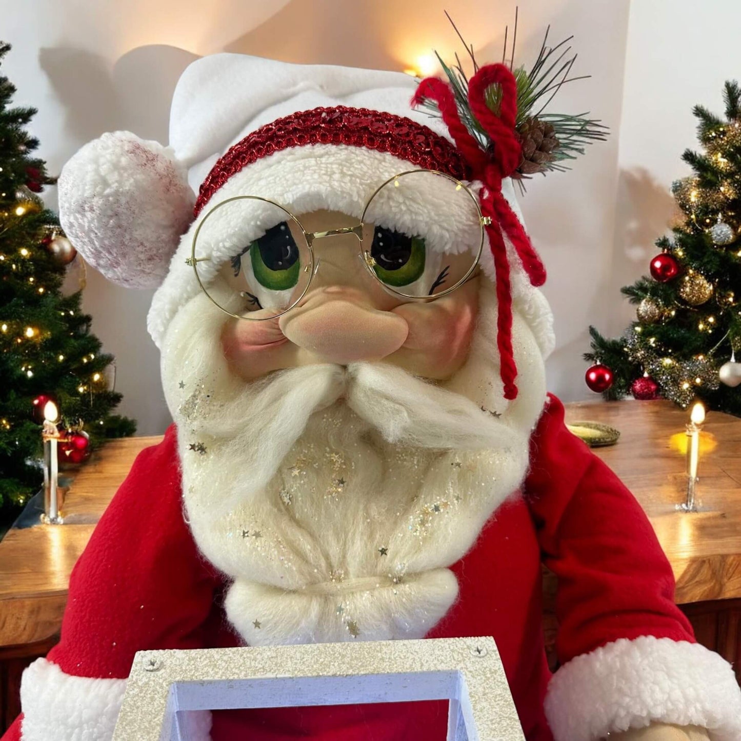 Merry Clauson (with a gift) – A Handcrafted Holiday Treasure