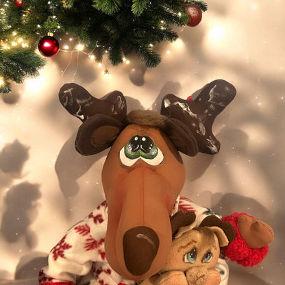 Jolly jumper -reindeer A Handcrafted Holiday Charm