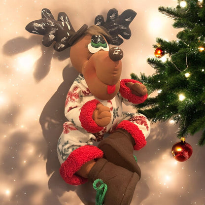 Jolly jumper -reindeer A Handcrafted Holiday Charm
