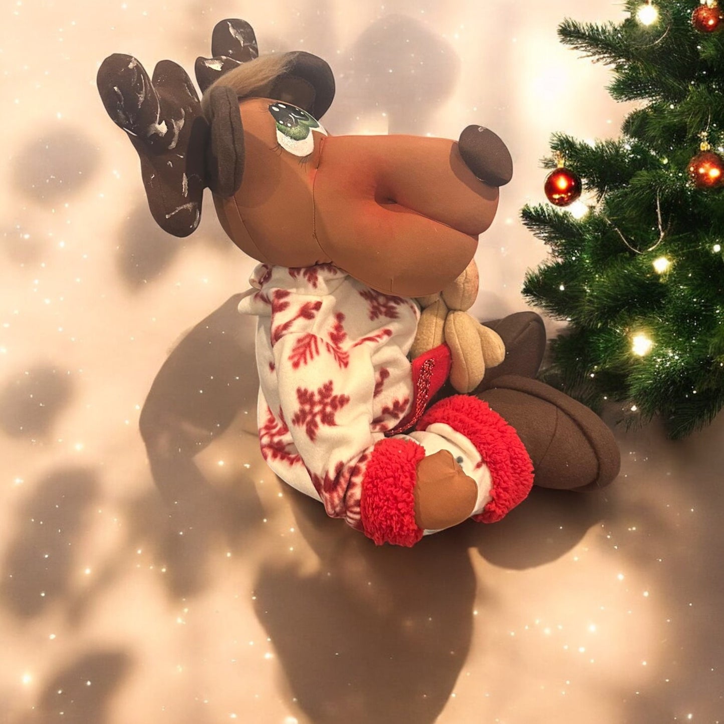 Jolly jumper -reindeer A Handcrafted Holiday Charm