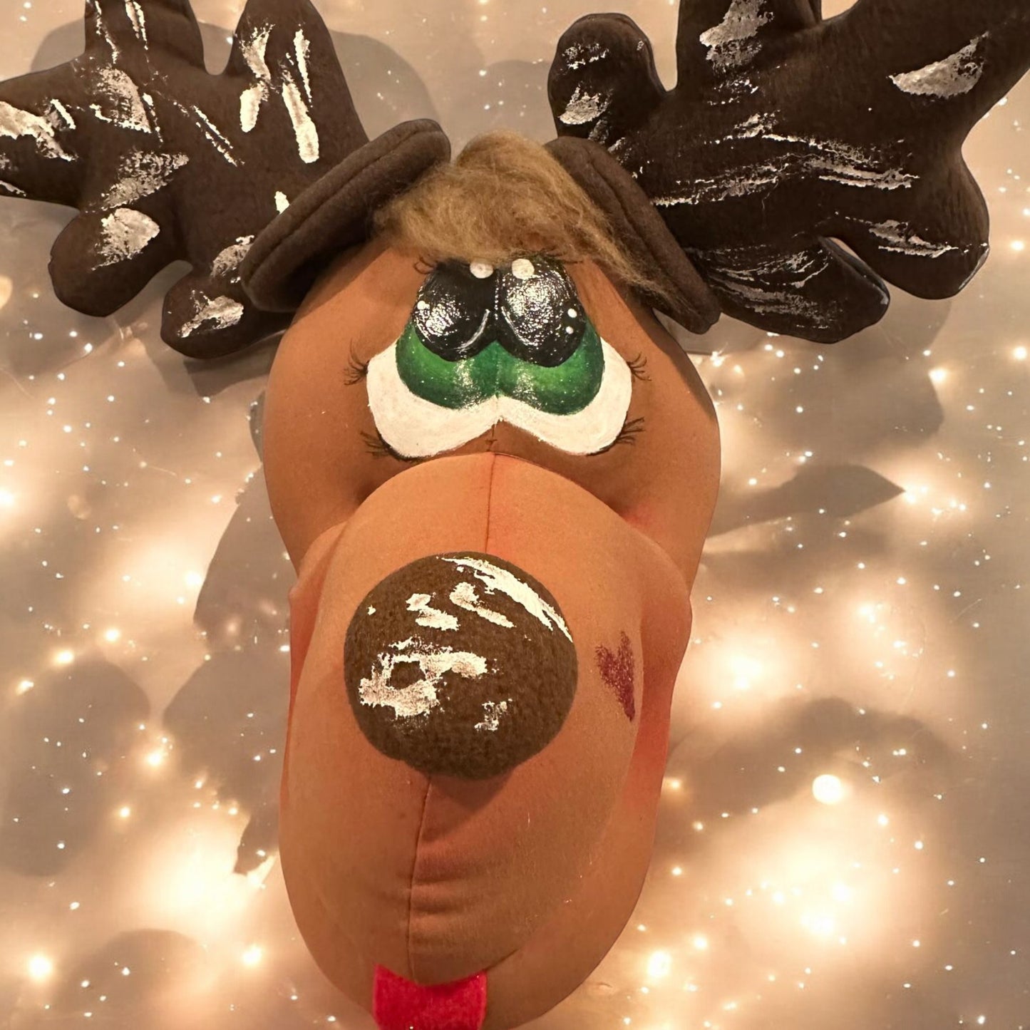 Jolly jumper -reindeer A Handcrafted Holiday Charm