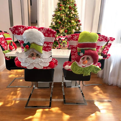 Christmas Chair Covers set of 6  – A Festive Touch for Your Dining Room