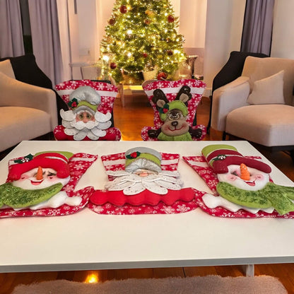Christmas Chair Covers set of 6  – A Festive Touch for Your Dining Room