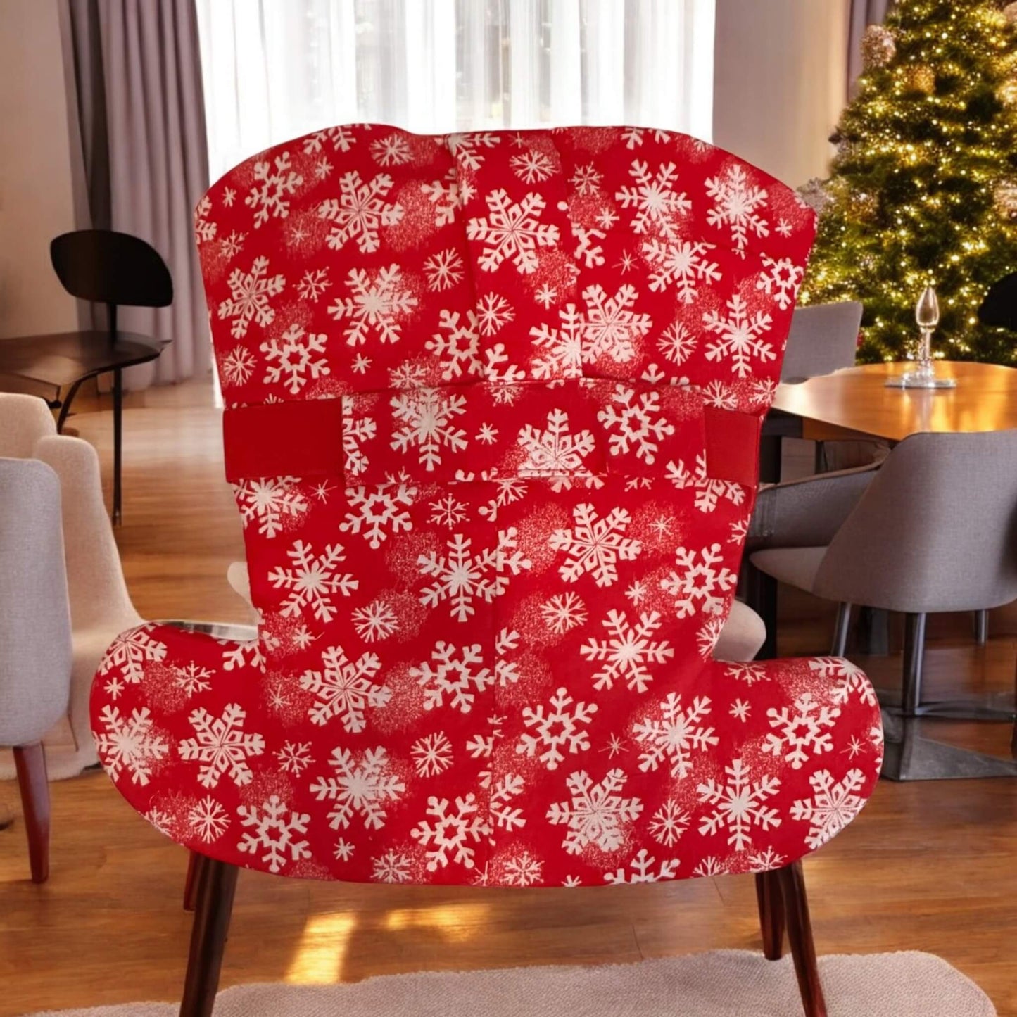 Christmas Chair Covers set of 6  – A Festive Touch for Your Dining Room