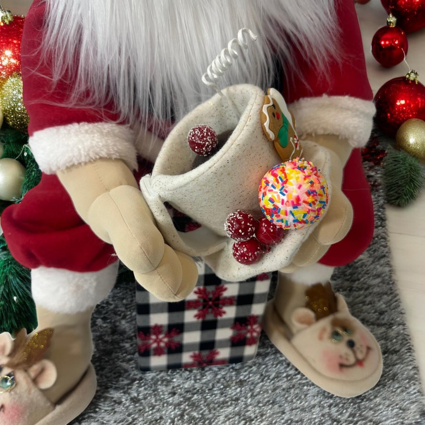 Handcrafted Santa Decoration