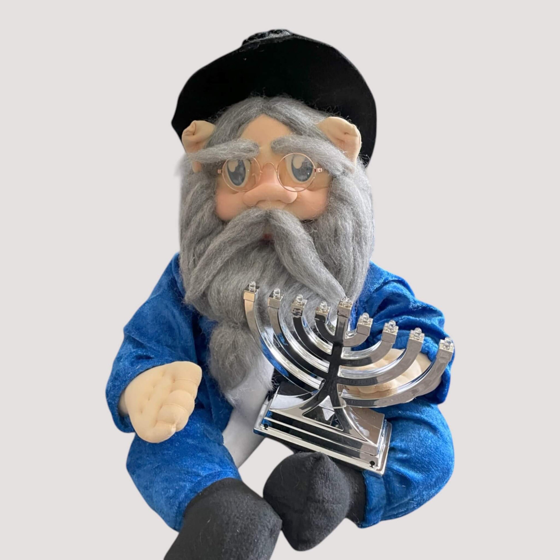 Handmade Hanukkah decoration 15 inch menorah holiday home decor by DWcraftworks
