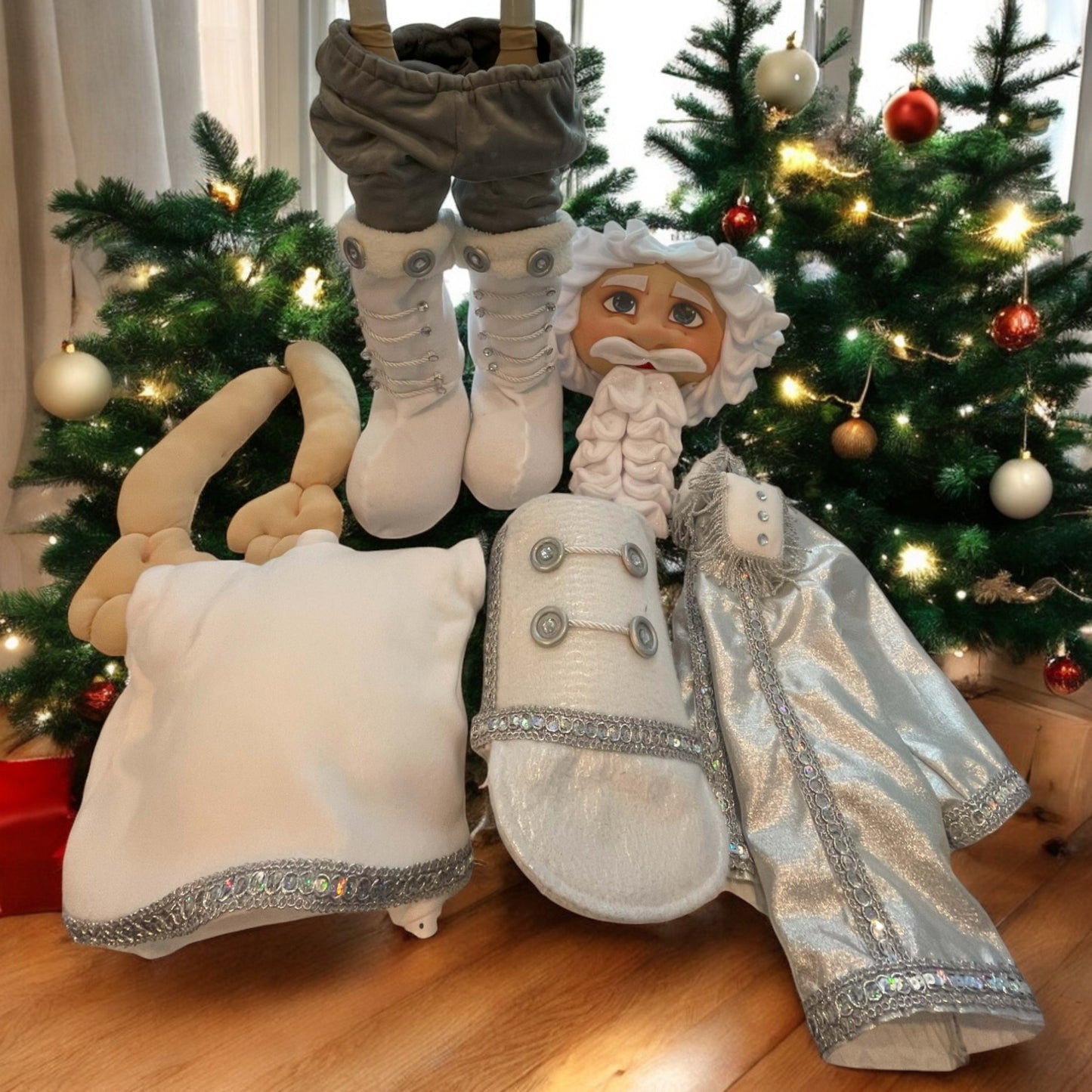Handmade Christmas Soldier Doll – 44” Tall  Holiday Nutcracker Detachable Decoration Doll