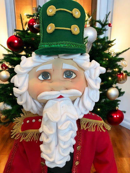 Handmade Christmas Soldier Doll – 44” Tall  Holiday Nutcracker Detachable Decoration Doll
