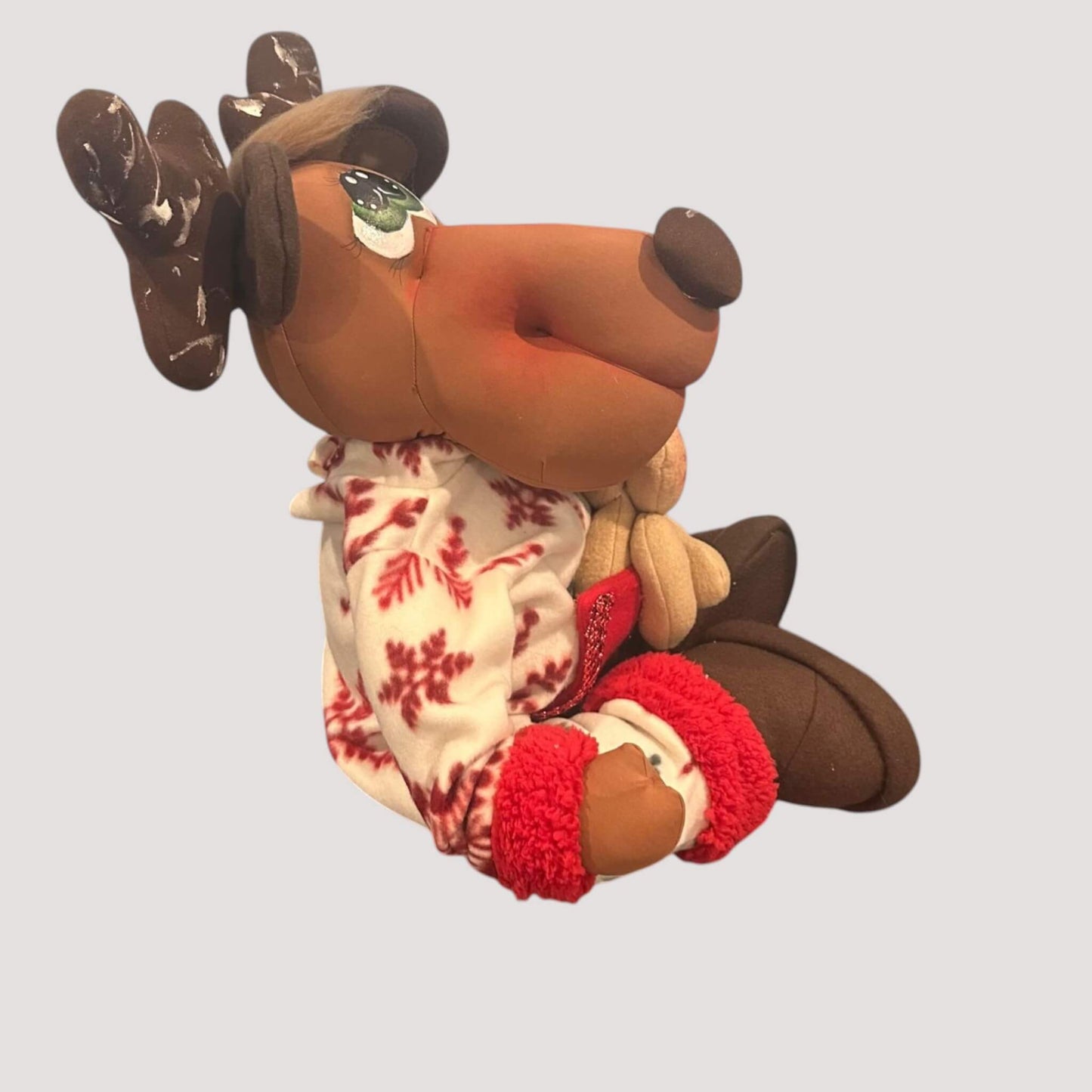 Christmas reindeer handmade 15 inch close-up showing premium craftsmanship
