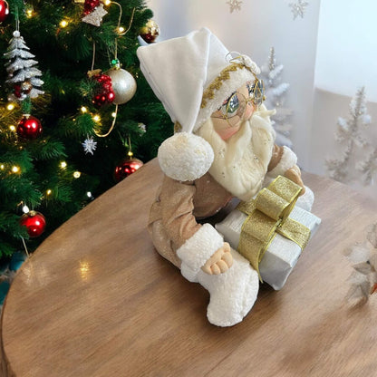 Merry Clauson (with a gift) – A Handcrafted Holiday Treasure