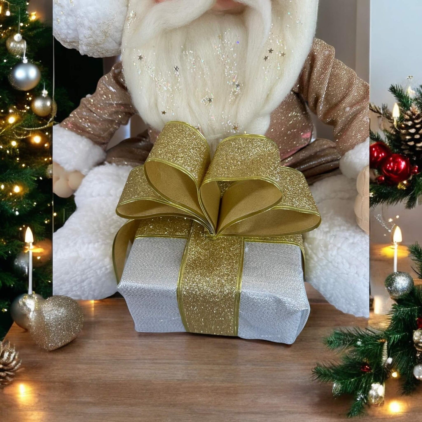 Merry Clauson (with a gift) – A Handcrafted Holiday Treasure