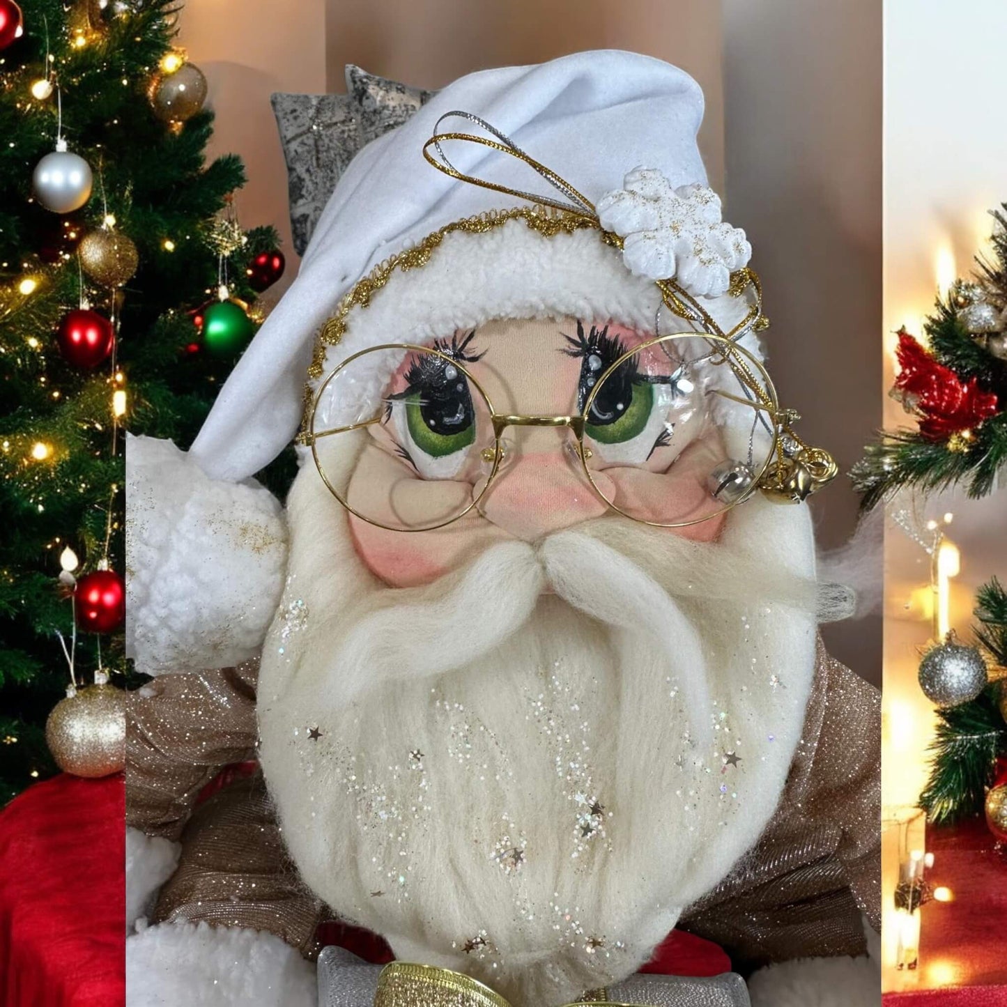 Merry Clauson (with a gift) – A Handcrafted Holiday Treasure